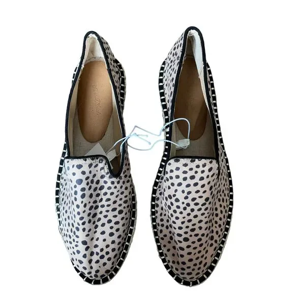 Espadrille Loafers Dotted Leopard Slip On Shoes - Picture 2 of 7